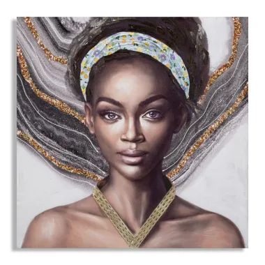 OBRAZ NA PŁÓTNIE Naomi -B- 100X3X100 cm